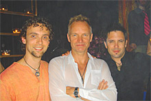 Alex & Avi of Naked Rhythm with Sting
